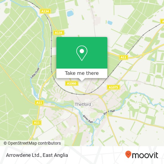 Arrowdene Ltd. map