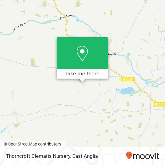 Thorncroft Clematis Nursery map