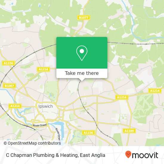 C Chapman Plumbing & Heating map