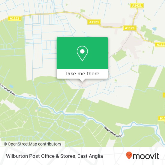 Wilburton Post Office & Stores map