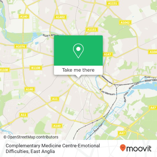 Complementary Medicine Centre-Emotional Difficulties map