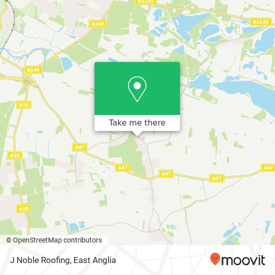 J Noble Roofing map