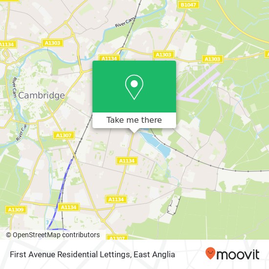 First Avenue Residential Lettings map