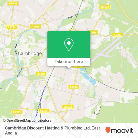 Cambridge Discount Heating & Plumbing Ltd map