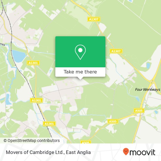 Movers of Cambridge Ltd. map