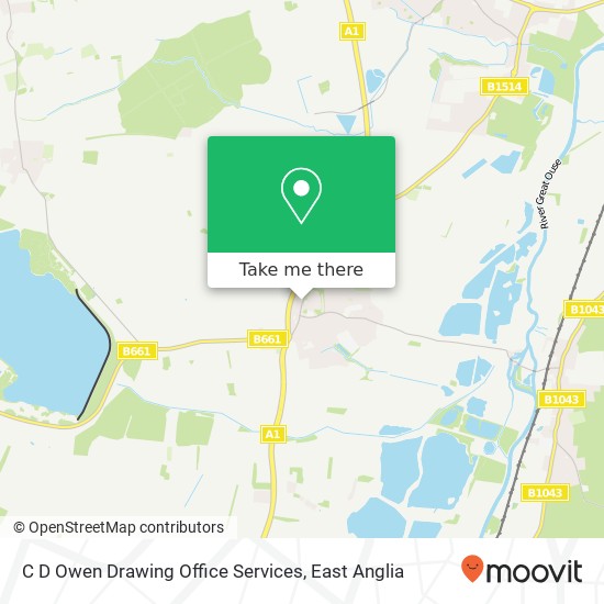 C D Owen Drawing Office Services map