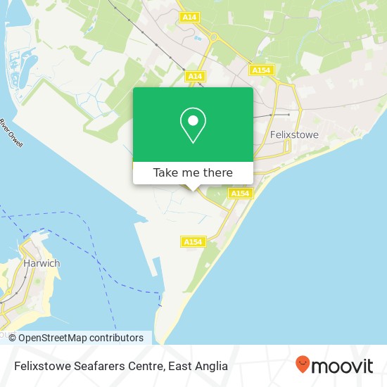 Felixstowe Seafarers Centre map