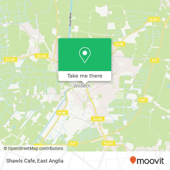 Shawls Cafe map