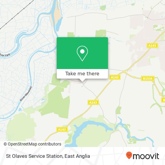 St Olaves Service Station map