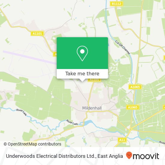 Underwoods Electrical Distributors Ltd. map