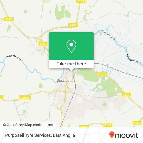 Purposell Tyre Services map