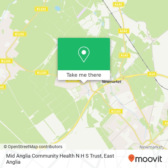 Mid Anglia Community Health N H S Trust map