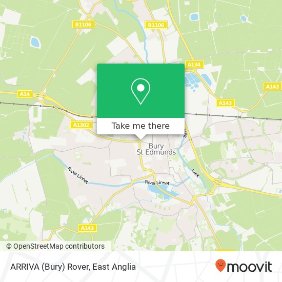 ARRIVA (Bury) Rover map