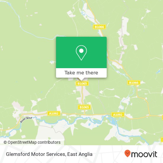 Glemsford Motor Services map