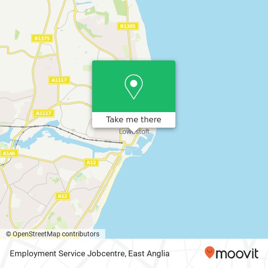 Employment Service Jobcentre map