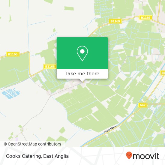 Cooks Catering map