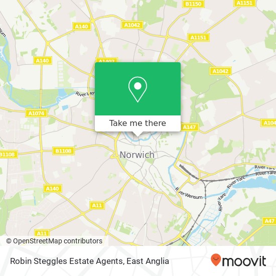 Robin Steggles Estate Agents map