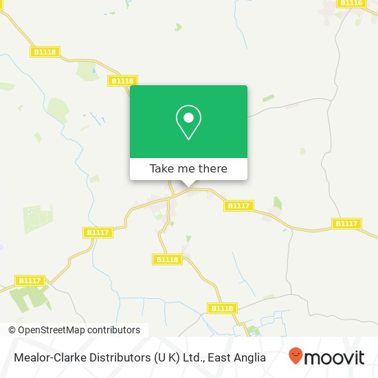 Mealor-Clarke Distributors (U K) Ltd. map