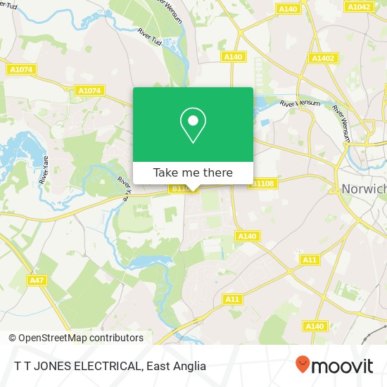 T T JONES ELECTRICAL map