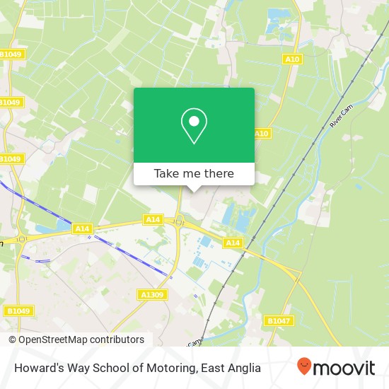 Howard's Way School of Motoring map