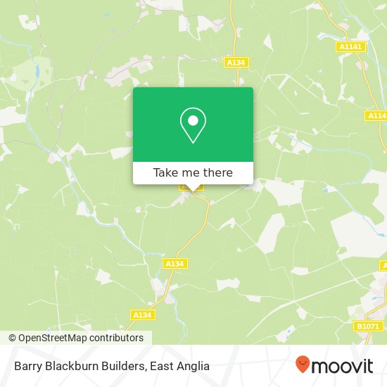 Barry Blackburn Builders map