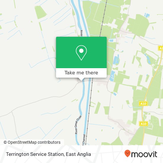 Terrington Service Station map