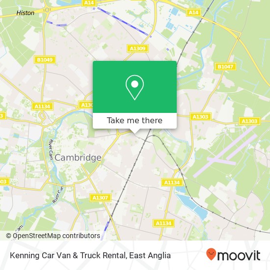 Kenning Car Van & Truck Rental map