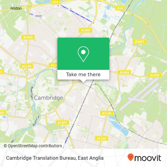 Cambridge Translation Bureau map