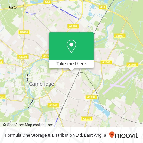 Formula One Storage & Distribution Ltd map