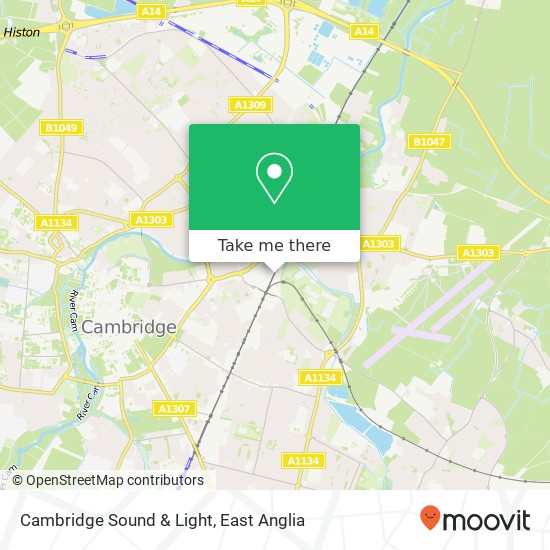 Cambridge Sound & Light map