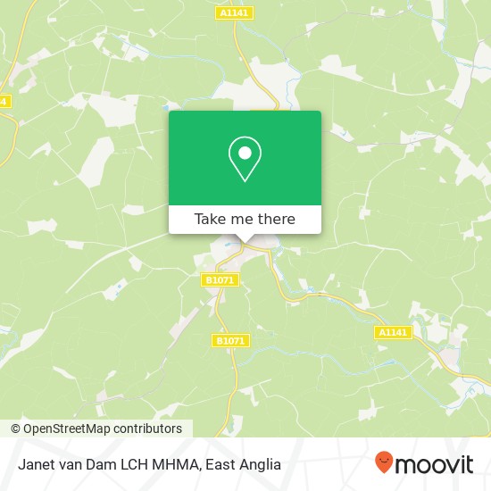Janet van Dam LCH MHMA map