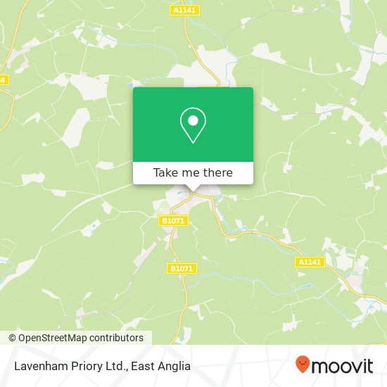 Lavenham Priory Ltd. map