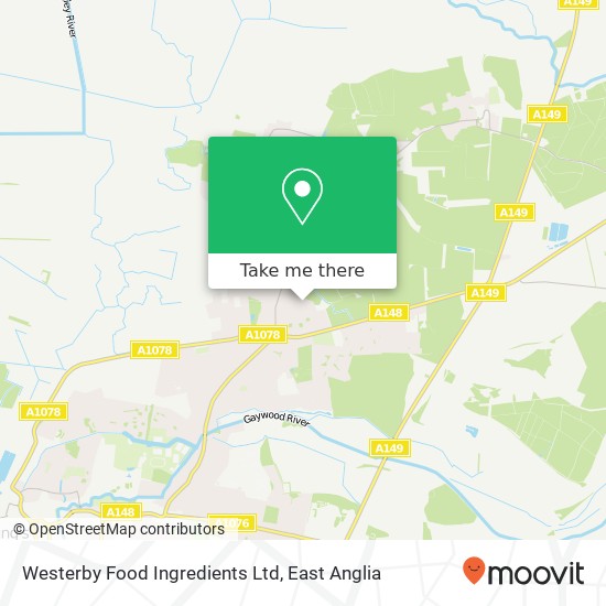 Westerby Food Ingredients Ltd map