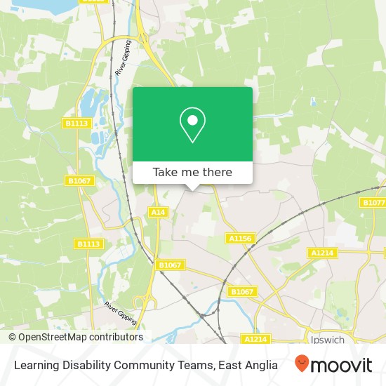Learning Disability Community Teams map
