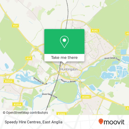 Speedy Hire Centres map