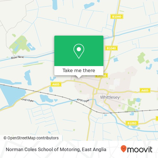 Norman Coles School of Motoring map