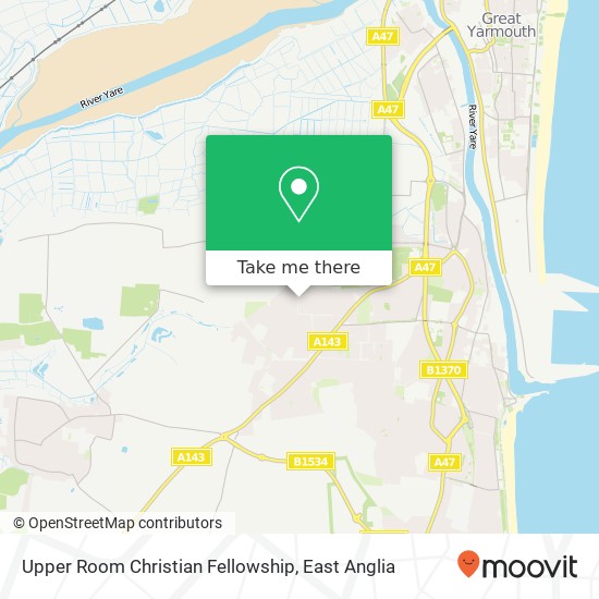 Upper Room Christian Fellowship map