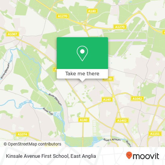 Kinsale Avenue First School map