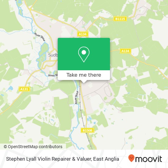 Stephen Lyall Violin Repairer & Valuer map