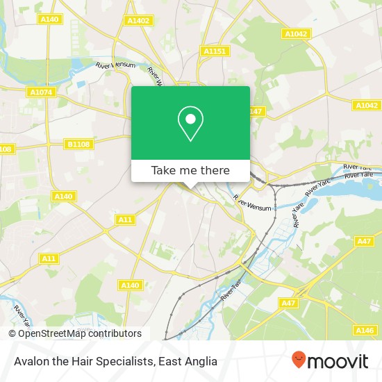 Avalon the Hair Specialists map
