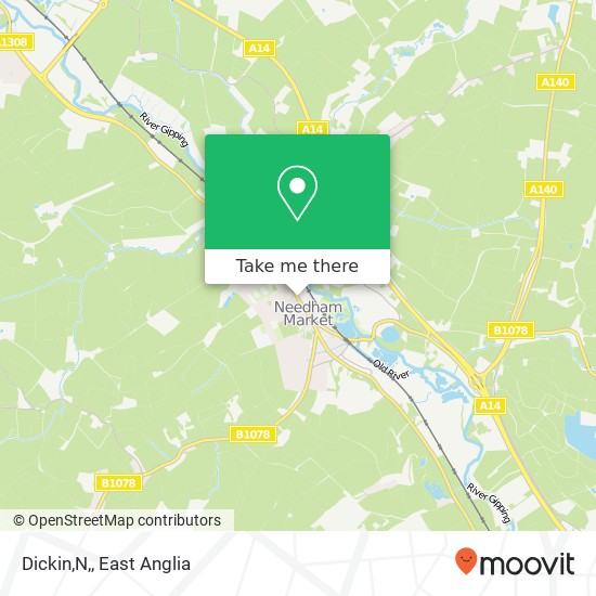 Dickin,N, map