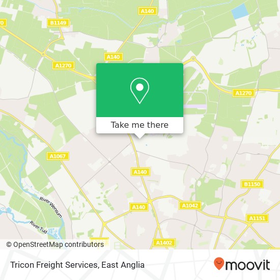 Tricon Freight Services map