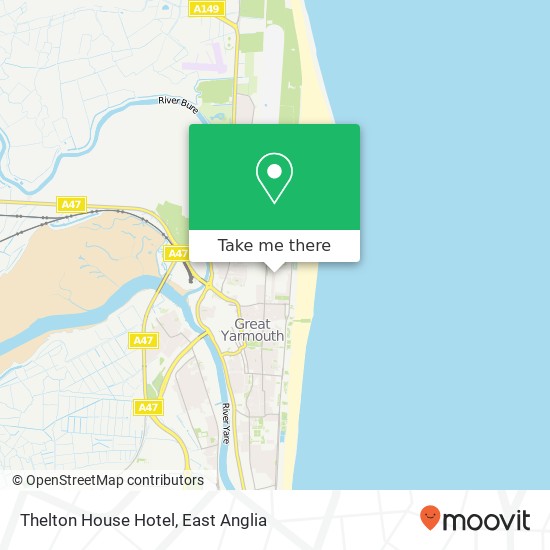 Thelton House Hotel map