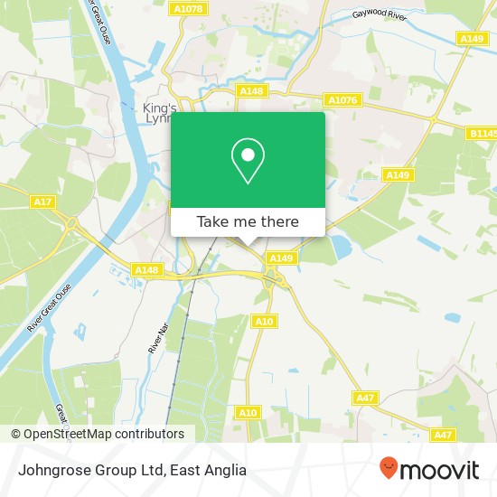 Johngrose Group Ltd map