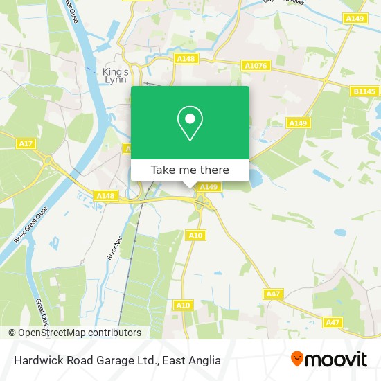 Hardwick Road Garage Ltd. map