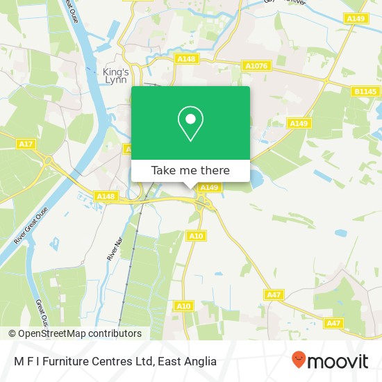 M F I Furniture Centres Ltd map