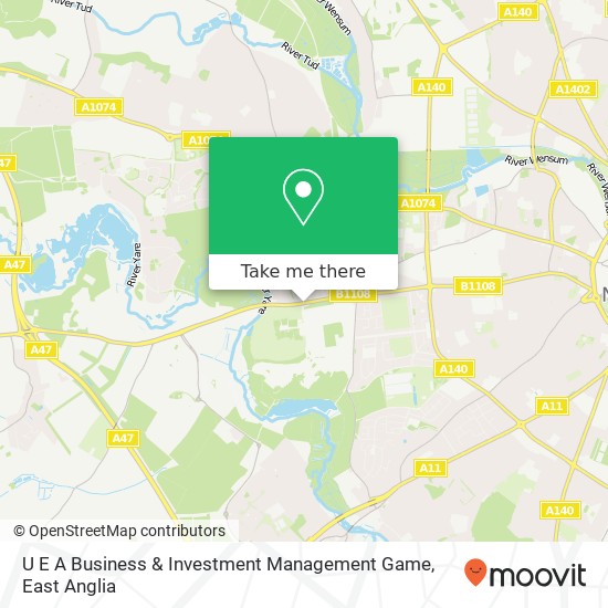 U E A Business & Investment Management Game map