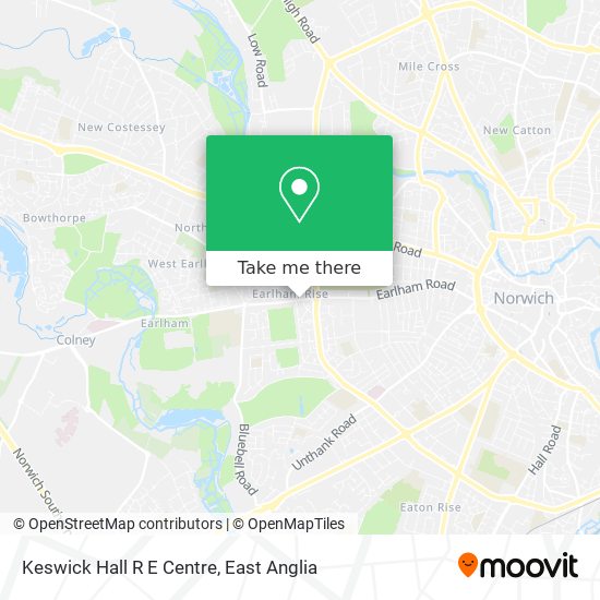 Keswick Hall R E Centre map