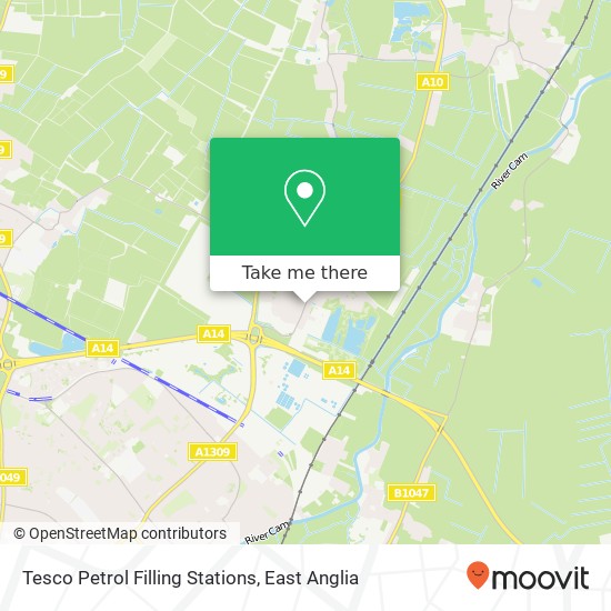 Tesco Petrol Filling Stations map