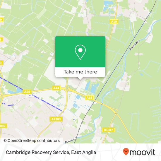 Cambridge Recovery Service map